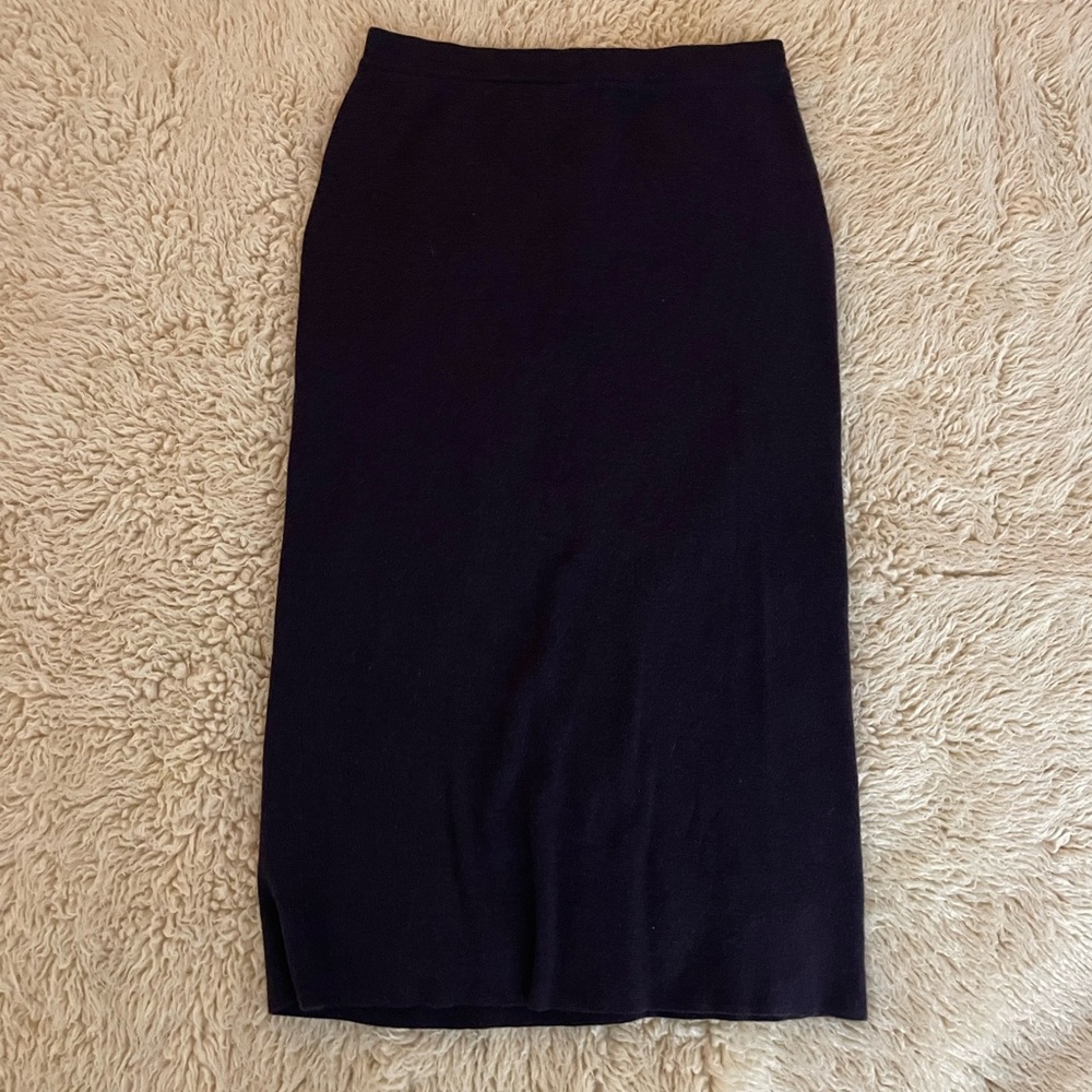 **SOLD** Vintage Eileen Fisher Classic Deep Plum Pencil Skirt
